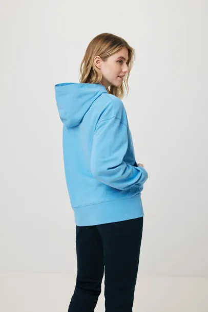  Iqoniq Yoho recycled cotton relaxed hoodie - iqoniq tranquil blue