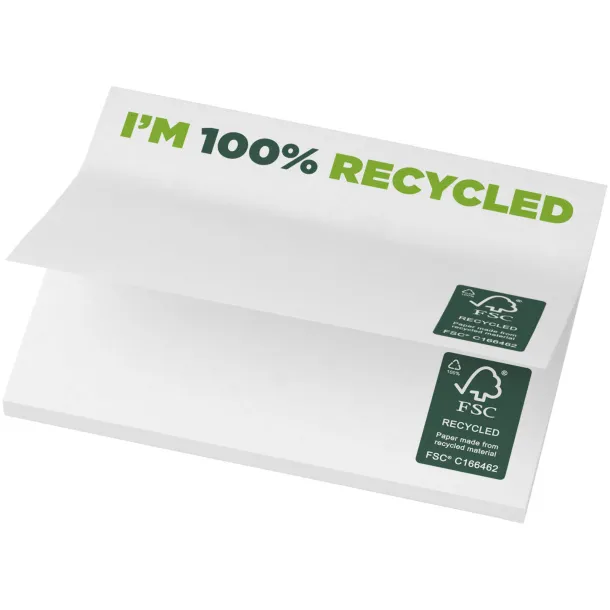 Sticky-Mate® recycled sticky notes 100 x 75 mm White