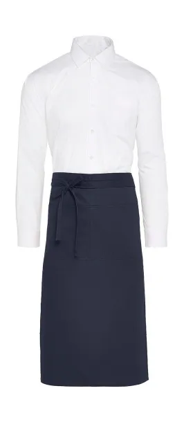  ROME - Medium Length Bistro Apron with Pocket - SG Accessories - BISTRO Navy