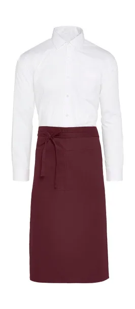  ROME - Medium Length Bistro Apron with Pocket - SG Accessories - BISTRO (Ex JASSZ Bistro) Burgundy