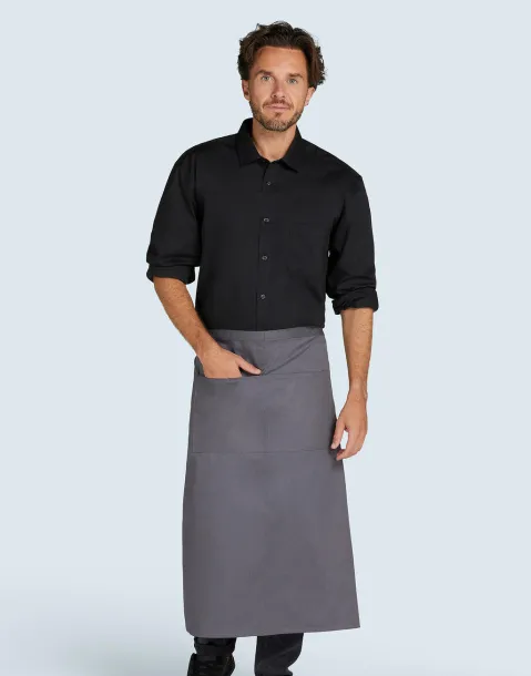  ROME - Medium Length Bistro Apron with Pocket - SG Accessories - BISTRO