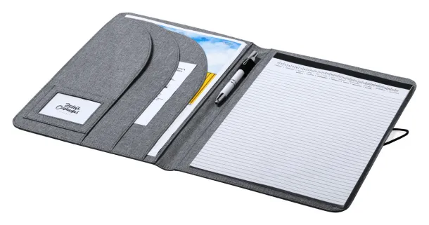 Dennis RPET document folder ash grey