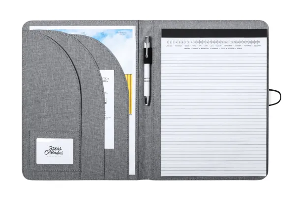 Dennis mapa za dokumente od RPET, A4 ash grey