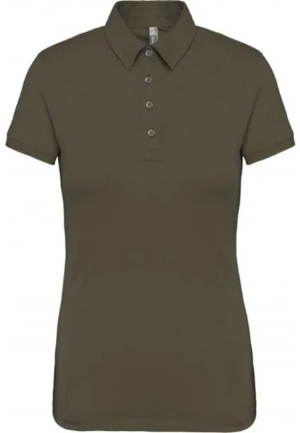  LADIES' SHORT SLEEVED JERSEY POLO SHIRT - Kariban Khaki