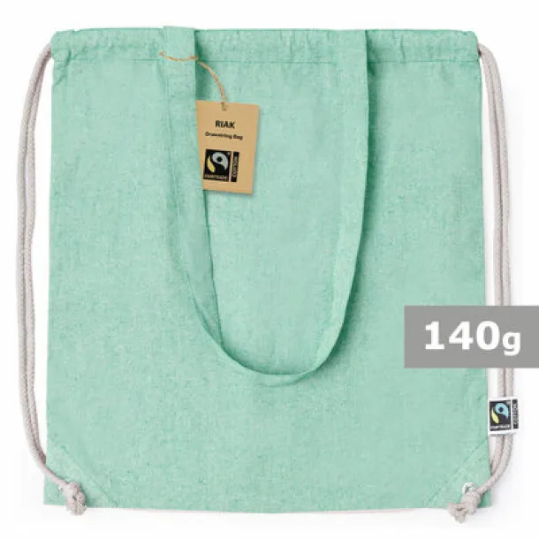  Recycled cotton drawstring bag, shopping bag 45533C