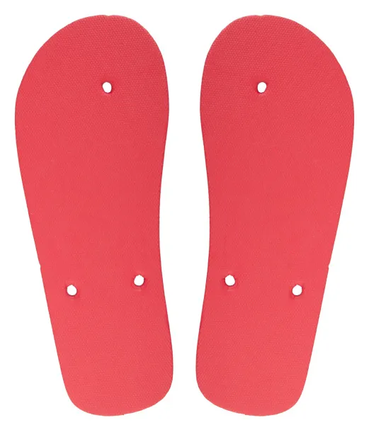 CreaPlaya customisable beach slippers Red