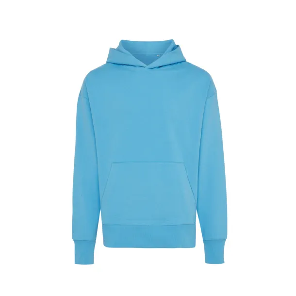  Iqoniq Yoho recycled cotton relaxed hoodie - iqoniq tranquil blue