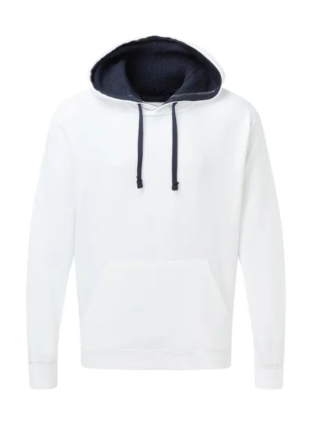  Men's Contrast Hoodie - SG Bijela Navy