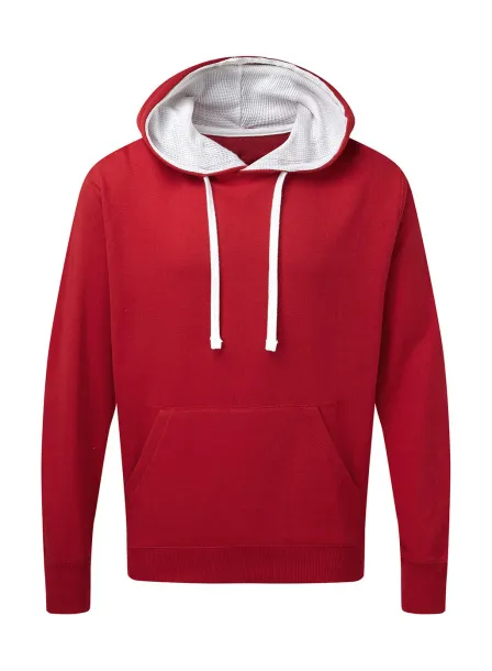  Dvobojni hoodie, 280 g/m² - SG Crvena Bijela