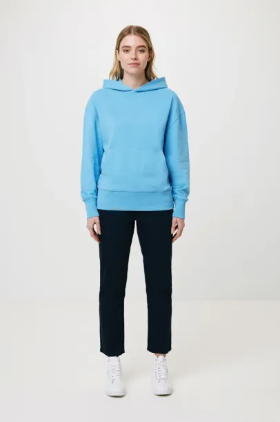  Iqoniq Yoho recycled cotton relaxed hoodie - iqoniq tranquil blue