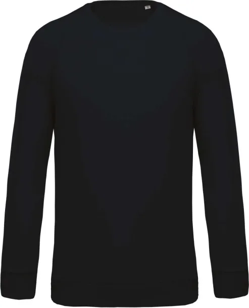  MEN'S ORGANIC COTTON CREW NECK RAGLAN SLEEVE SWEATSHIRT - Kariban Navy