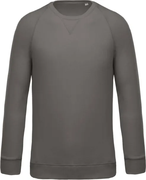  MEN'S ORGANIC COTTON CREW NECK RAGLAN SLEEVE SWEATSHIRT - Kariban Storm Grey