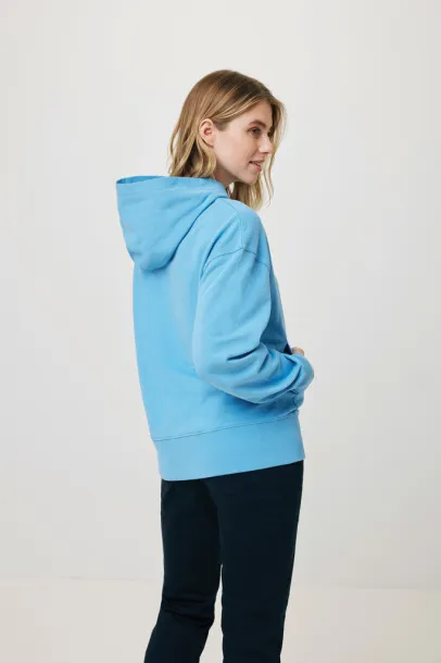  Iqoniq Yoho recycled cotton relaxed hoodie - iqoniq tranquil blue