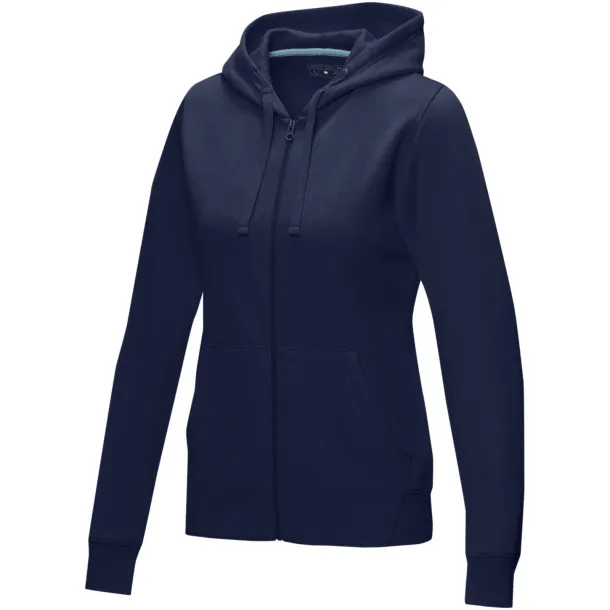 Ruby women’s GOTS organic GRS recycled full zip hoodie - Elevate NXT Navy Blue