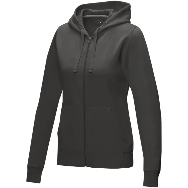 Ruby women’s GOTS organic GRS recycled full zip hoodie - Elevate NXT Storm grey