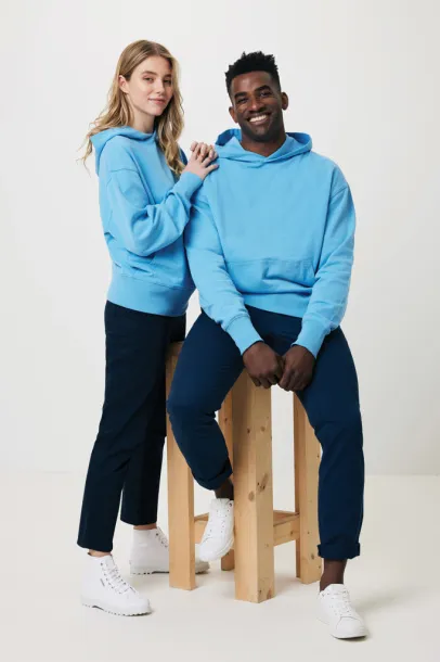  Iqoniq Yoho unisex hoodie od recikliranog pamuka - iqoniq tranquil blue