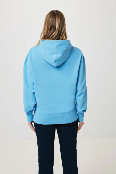  Iqoniq Yoho recycled cotton relaxed hoodie - iqoniq tranquil blue