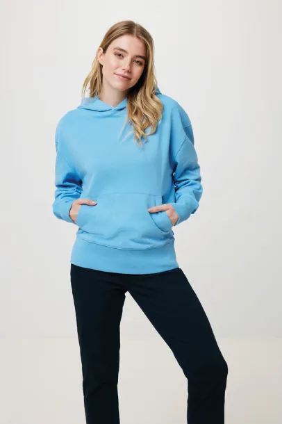  Iqoniq Yoho unisex hoodie od recikliranog pamuka, 340 g/m² - iqoniq tranquil blue