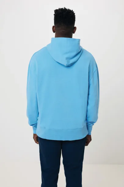  Iqoniq Yoho recycled cotton relaxed hoodie - iqoniq tranquil blue