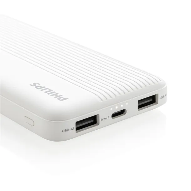  Philips 10.000 mAh slim powerbank - Philips White 