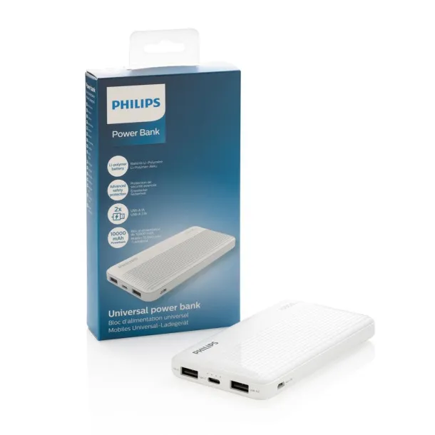  Philips 10.000 mAh slim powerbank - Philips Bijela 