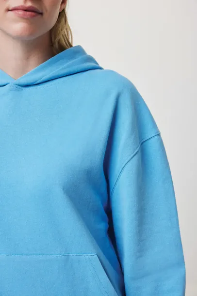  Iqoniq Yoho unisex hoodie od recikliranog pamuka - iqoniq tranquil blue
