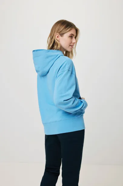  Iqoniq Yoho recycled cotton relaxed hoodie - iqoniq tranquil blue