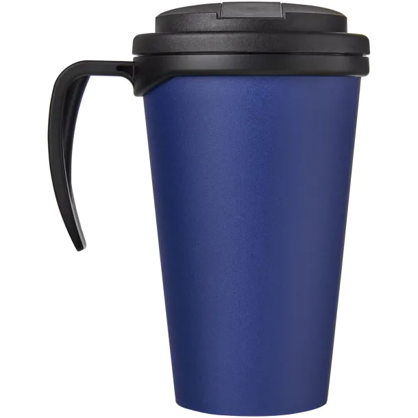 Americano Grande 350 ml mug with spill-proof lid Blue Solid black