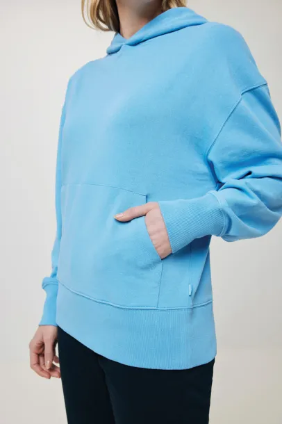  Iqoniq Yoho unisex hoodie od recikliranog pamuka, 340 g/m² - iqoniq tranquil blue