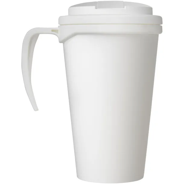 Americano Grande 350 ml mug with spill-proof lid - Unbranded White