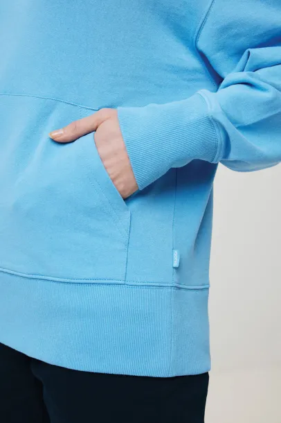  Iqoniq Yoho unisex hoodie od recikliranog pamuka - iqoniq tranquil blue