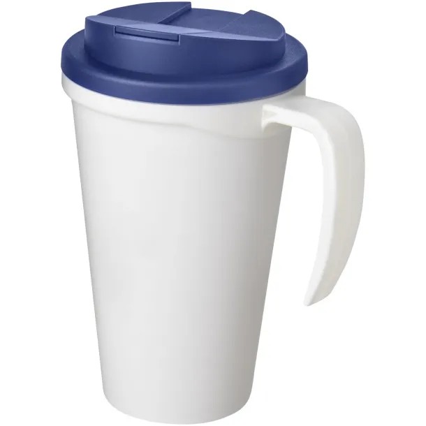 Americano Grande 350 ml mug with spill-proof lid - Unbranded White Blue