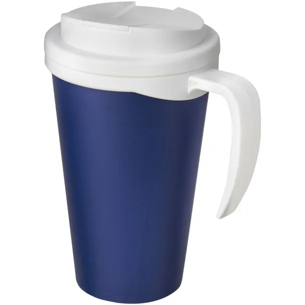 Americano Grande 350 ml mug with spill-proof lid Blue White