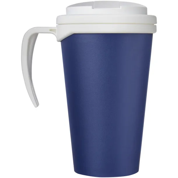 Americano Grande 350 ml mug with spill-proof lid Blue White