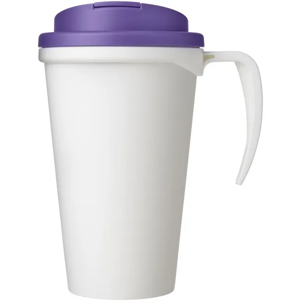 Americano Grande 350 ml mug with spill-proof lid - Unbranded White Purple