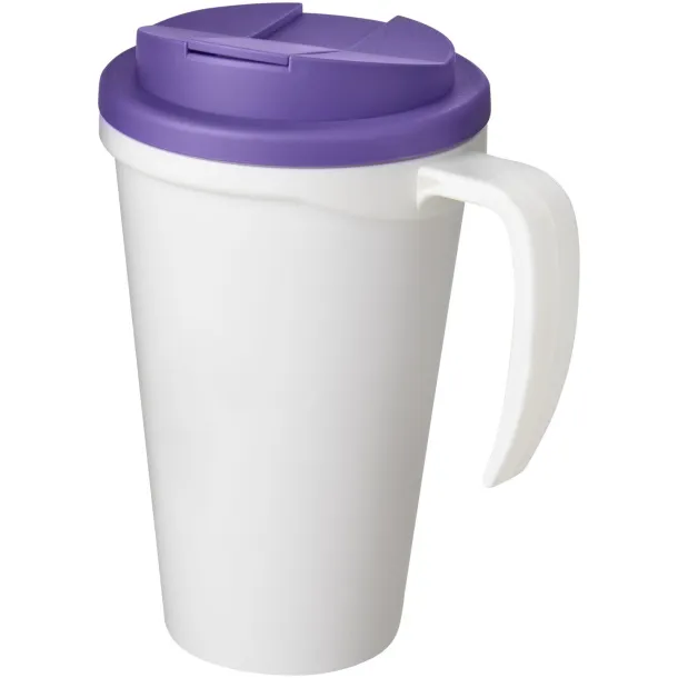 Americano Grande 350 ml mug with spill-proof lid - Unbranded White Purple