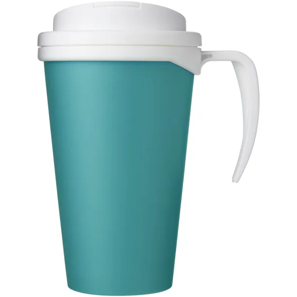 Americano Grande 350 ml mug with spill-proof lid Aqua blue White