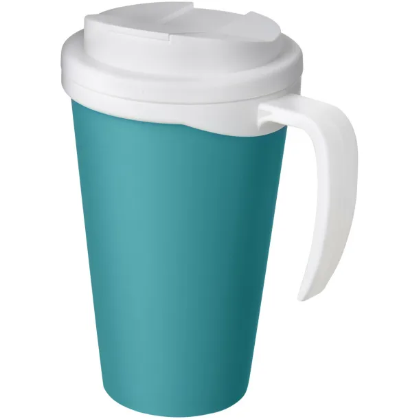 Americano Grande 350 ml mug with spill-proof lid Aqua blue White