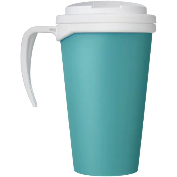 Americano Grande 350 ml mug with spill-proof lid Aqua blue White