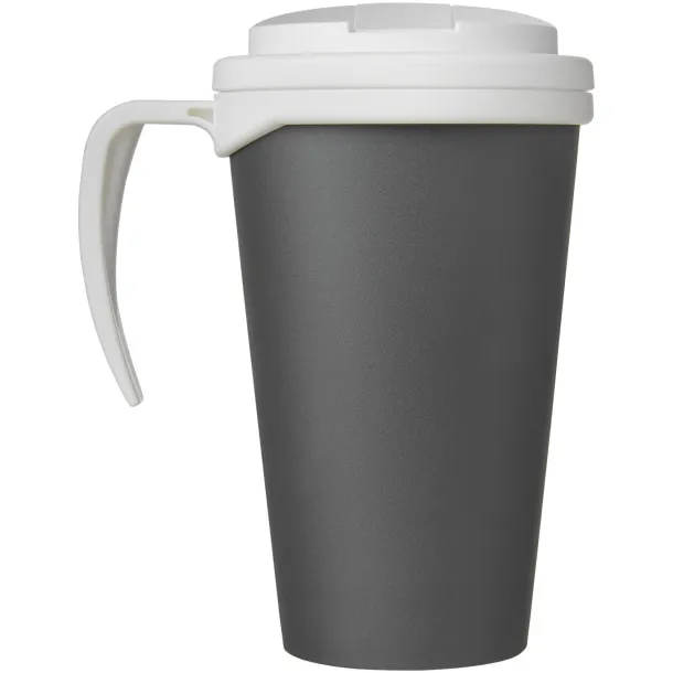 Americano Grande 350 ml mug with spill-proof lid Grey White