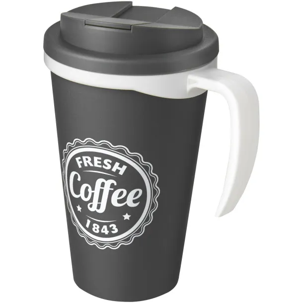 Americano Grande 350 ml mug with spill-proof lid Grey