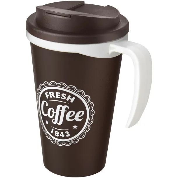 Americano Grande 350 ml mug with spill-proof lid Brown