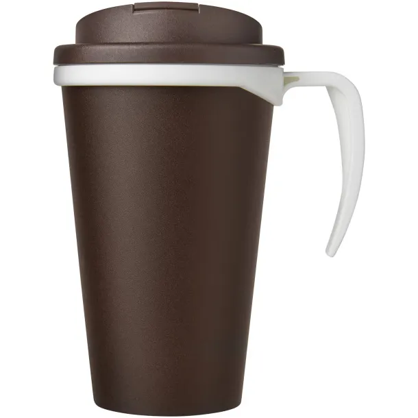 Americano Grande 350 ml mug with spill-proof lid Brown