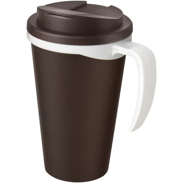 Americano Grande 350 ml mug with spill-proof lid Brown