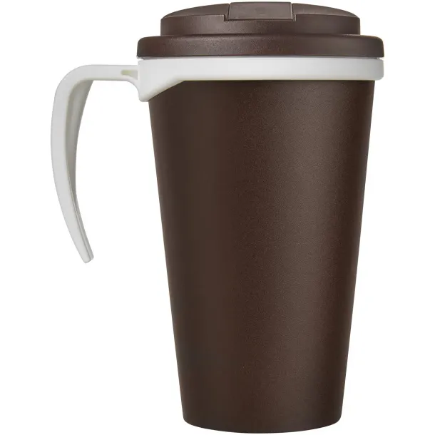 Americano Grande 350 ml mug with spill-proof lid Brown