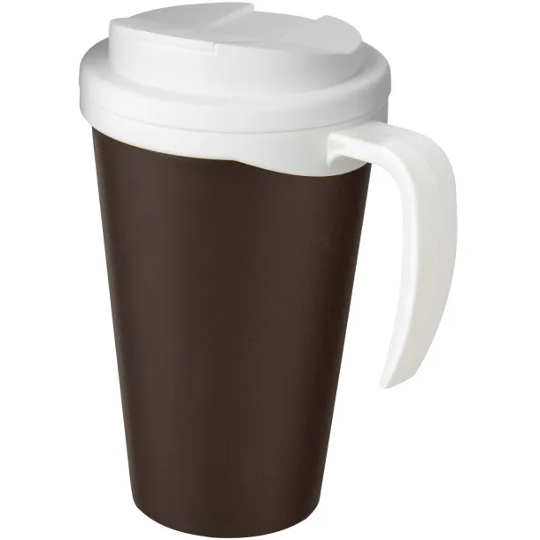 Americano Grande 350 ml mug with spill-proof lid Brown White