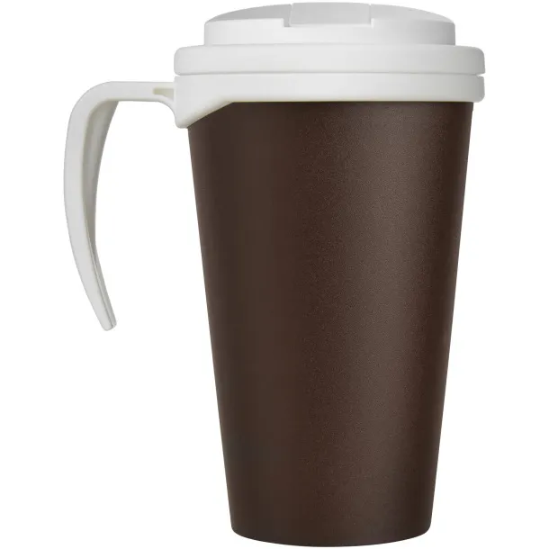 Americano Grande 350 ml mug with spill-proof lid Brown White