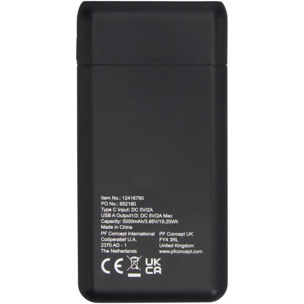 Odyssey 5000mAh high density powerbank Solid black