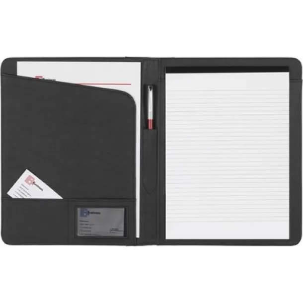  Conference folder A4 with notebook Crna