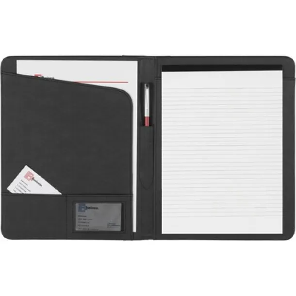  Conference folder A4 with notebook Crna